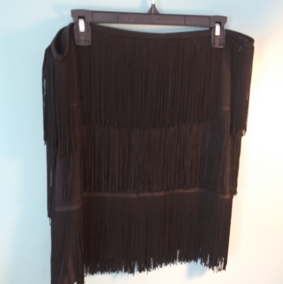 Metaphor Dresses & Skirts - Fun fringe black skirt
